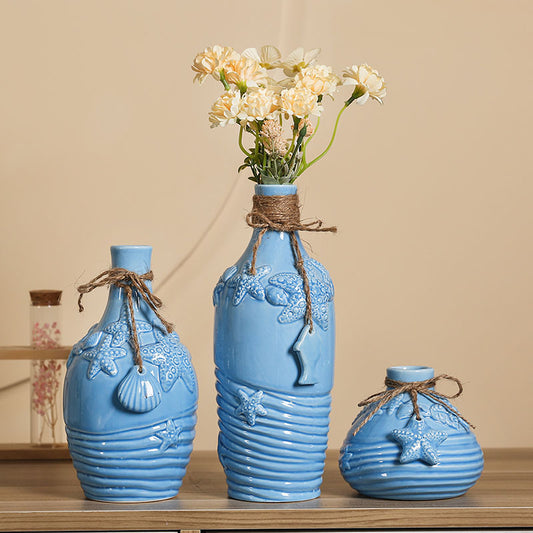 Mediterranean Ceramic Vase for Home Decor