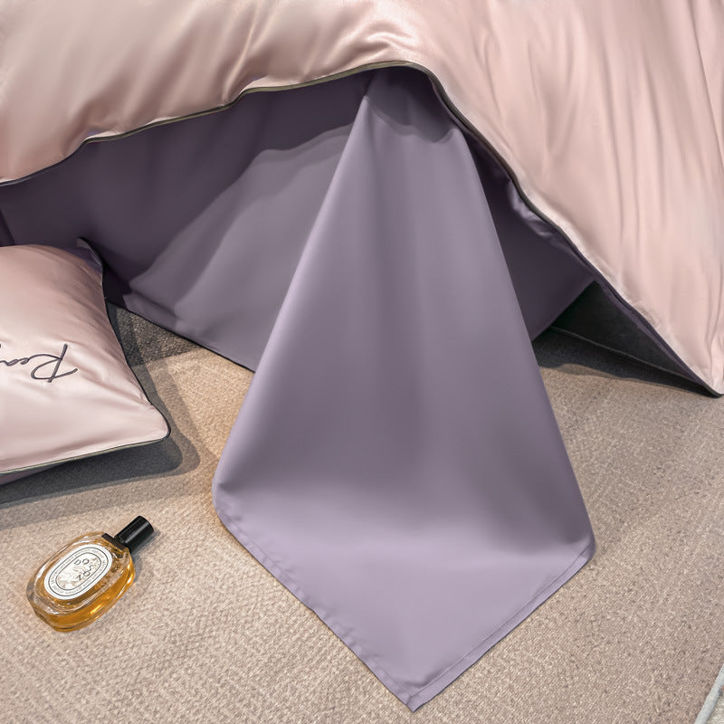 A four-piece set for a long-staple cotton bed