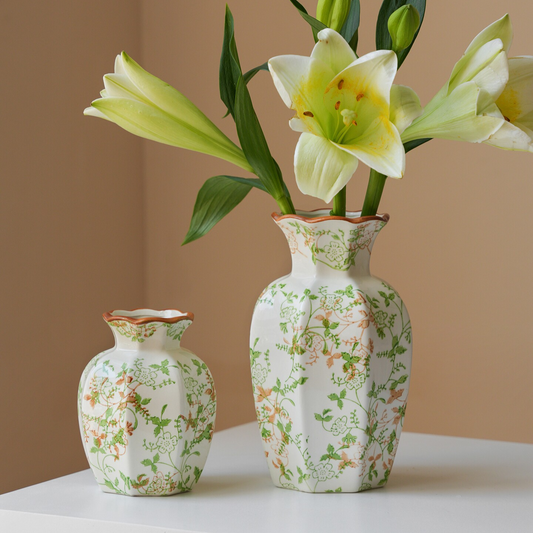 Medieval Style Blue and White Porcelain Vase
